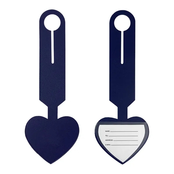 Heart Leatherette Luggage Tag... from ASI 31517 Admart Products / Admart Line