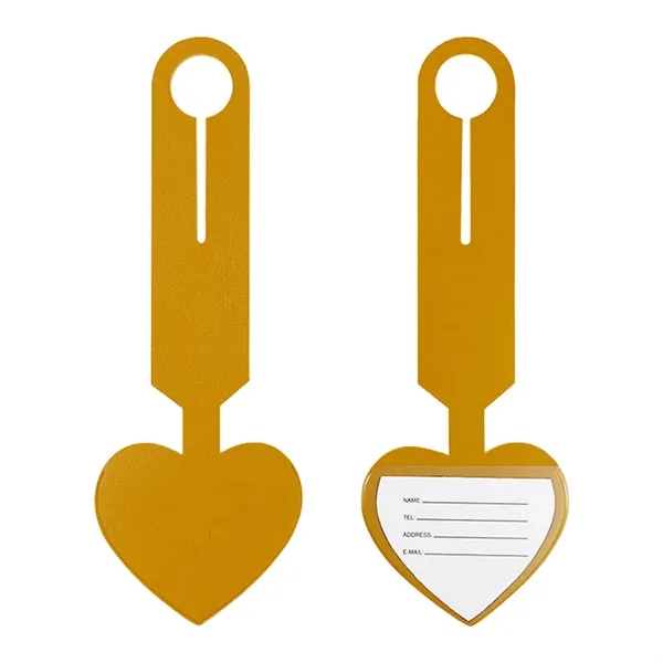 Heart Leatherette Luggage Tag... from ASI 31517 Admart Products / Admart Line