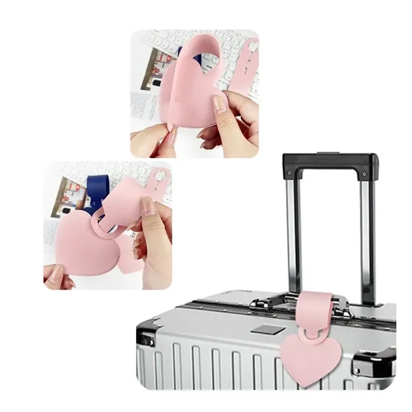 Heart Leatherette Luggage Tag... from ASI 31517 Admart Products / Admart Line
