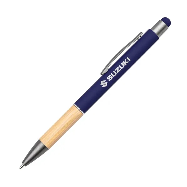 Assias Aluminum Pen w/Bamboo Grip & Blue Refill... from ASI 84592 St Regis Group