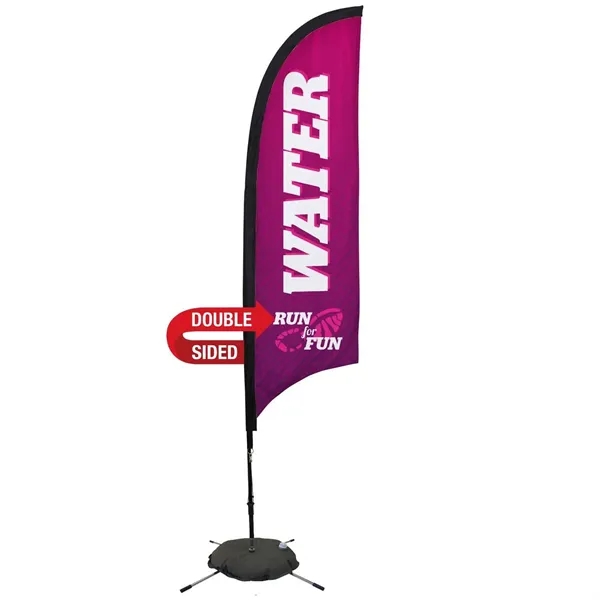 7' razor sail sign made of super poly knit fabric with... from ASI 87188 Showdown Displays