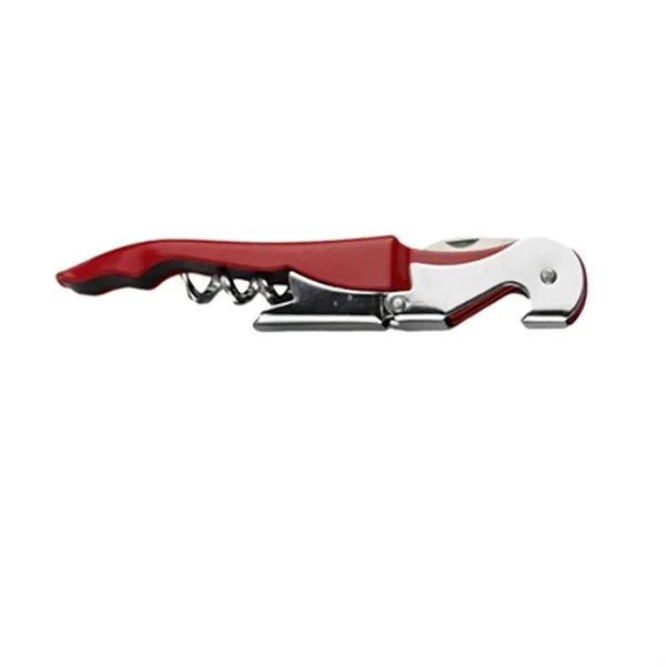 Stainless steel corkscrew, bottle opener, and a handy knife... from ASI 79535 Primetime / Primetime