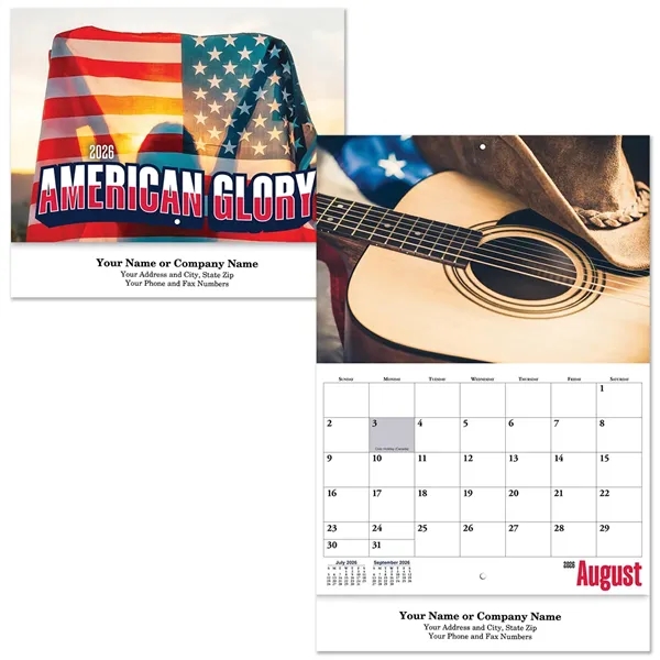 American Glory Stapled Wall Calendar... from ASI 61125 Hit Promotional Products / Hit®