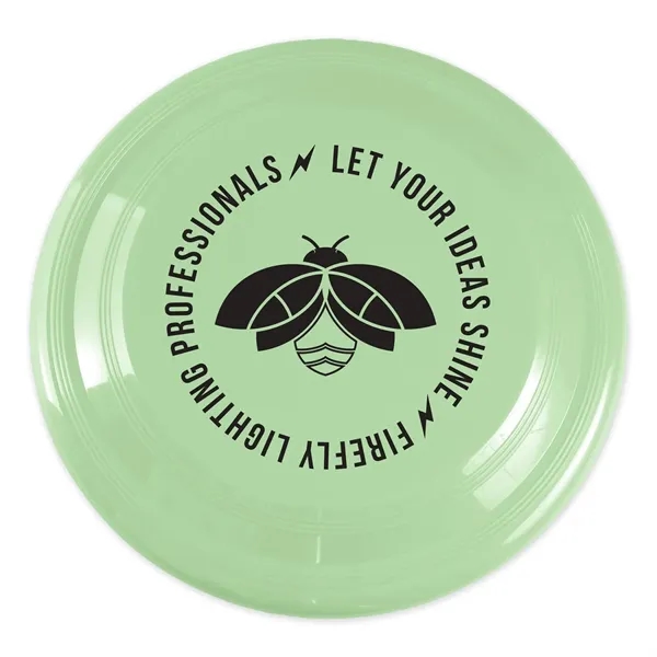 9-inch luminous glow in dark flying disc plus 1 color silkscreen... from ASI 37218 Athena Promo (tm)