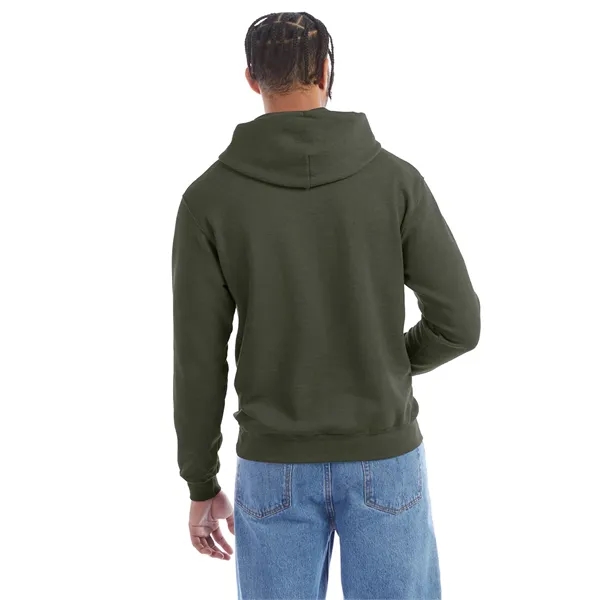 Moisture-wicking pullover hoodie with two-ply hood, dyed-to-match drawcord, and front pouch... from ASI 34063 alphabroder