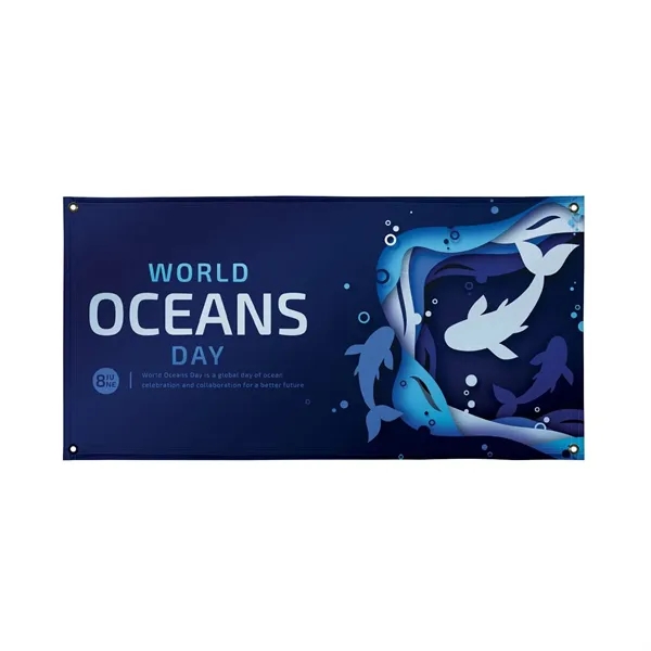 4' x 8' banner made of PVC-free material with single-sided graphics.... from ASI 87188 Showdown Displays