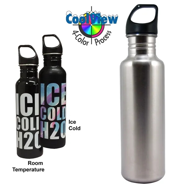 26oz Stainless Water Bottle. Various water bottle colors. Imprints appear when... from ASI 80093 Pyrographics