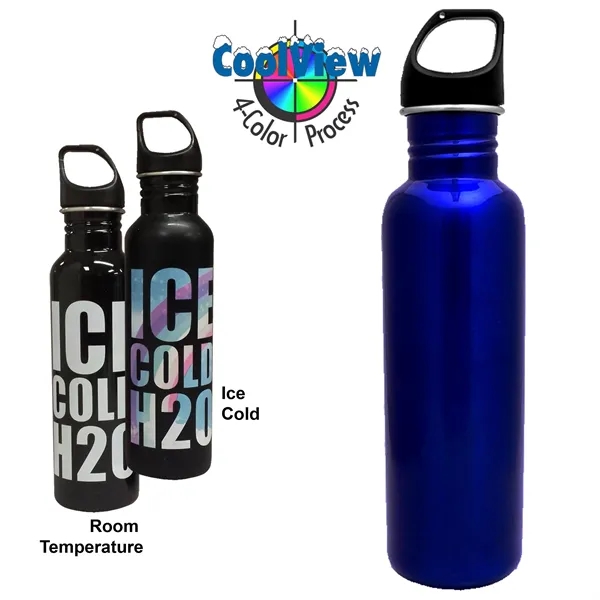 26oz Stainless Water Bottle. Various water bottle colors. Imprints appear when... from ASI 80093 Pyrographics