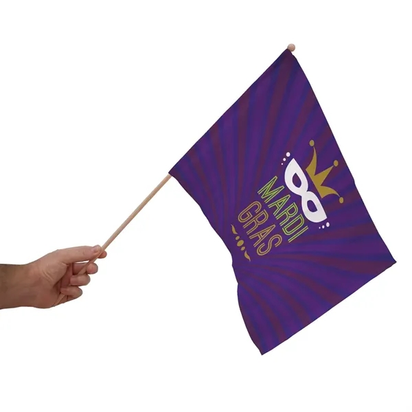 Set of 6 stick flags that measure 12" x 18" with... from ASI 87188 Showdown Displays