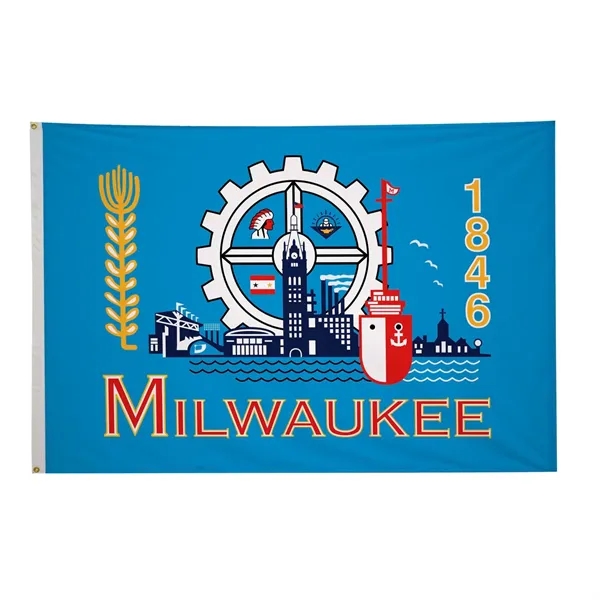 4' x 6' city flags made of nylon.... from ASI 87188 Showdown Displays