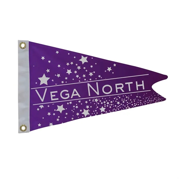 12" x 18" nylon burgee flag with canvas heading, brass grommets... from ASI 87188 Showdown Displays