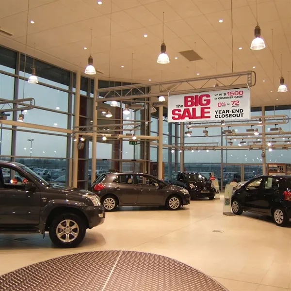 3' x 8' vinyl banner that's light-duty for indoor or short-term... from ASI 87188 Showdown Displays