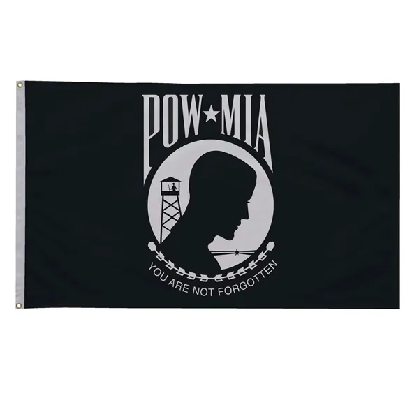 3' x 5' POW/MIA flag made of high-quality nylon with single... from ASI 87188 Showdown Displays
