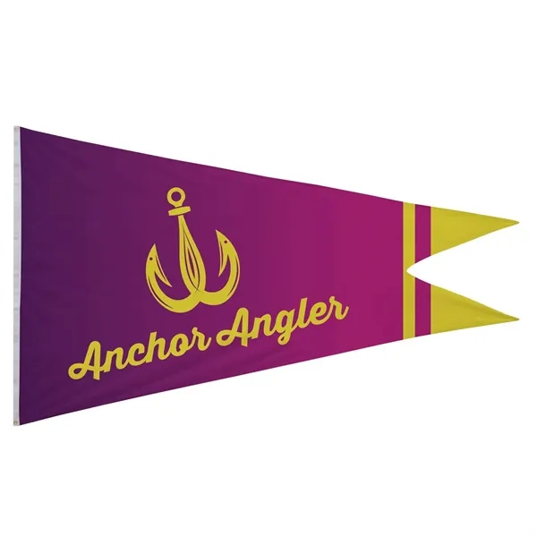 6' x 10' nylon burgee flag with canvas heading, brass grommets... from ASI 87188 Showdown Displays