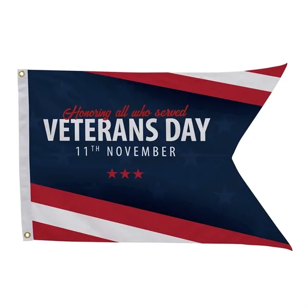 2' x 3' nylon guidon flag with swallow-tail fly end, canvas... from ASI 87188 Showdown Displays