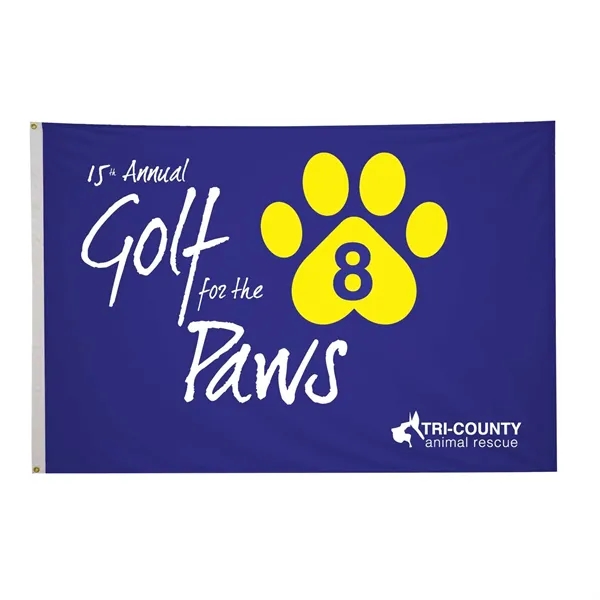 4' x 6' nylon flag with canvas heading, brass grommets and... from ASI 87188 Showdown Displays