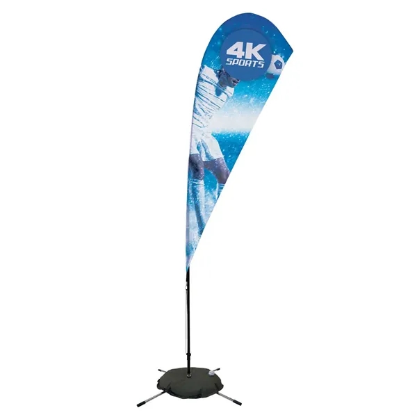8' teardrop sail sign made of super poly knit fabric with... from ASI 87188 Showdown Displays