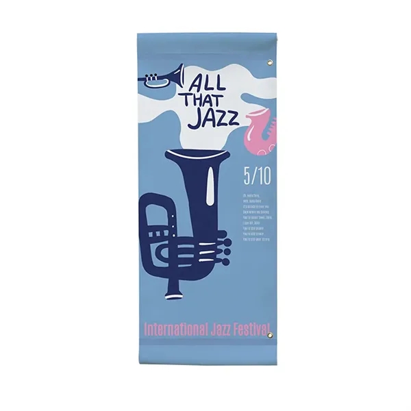 30" x 72" vinyl banner with 3" pole pockets and single-sided... from ASI 87188 Showdown Displays