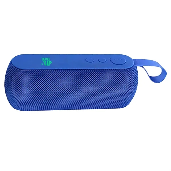 Portable Bluetooth speaker with silicone handle and built-in subwoofer.... from ASI 39552 BEL Promo