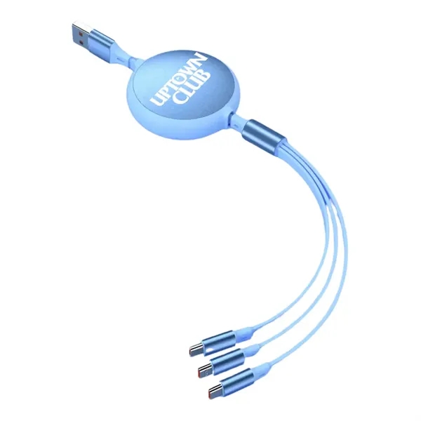 3.9' retractable charging cables with built-in Micro-USB, USB-C and IP connectors.... from ASI 39552 BEL Promo