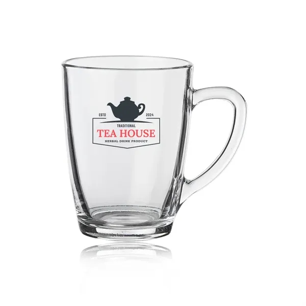 10 oz. glass ceramic mug with thick handle and fluted body... from ASI 39552 BEL Promo
