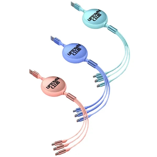 3.9' retractable charging cables with built-in Micro-USB, USB-C and IP connectors.... from ASI 39552 BEL Promo