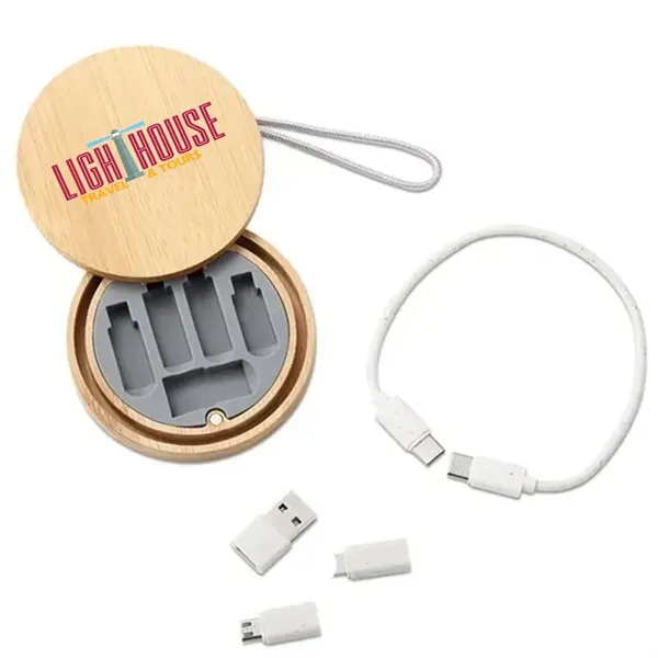 Woodgrain multi USB adapter cable kit.... from ASI 39552 BEL Promo
