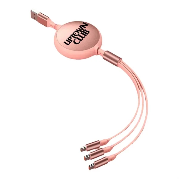 3.9' retractable charging cables with built-in Micro-USB, USB-C and IP connectors.... from ASI 39552 BEL Promo