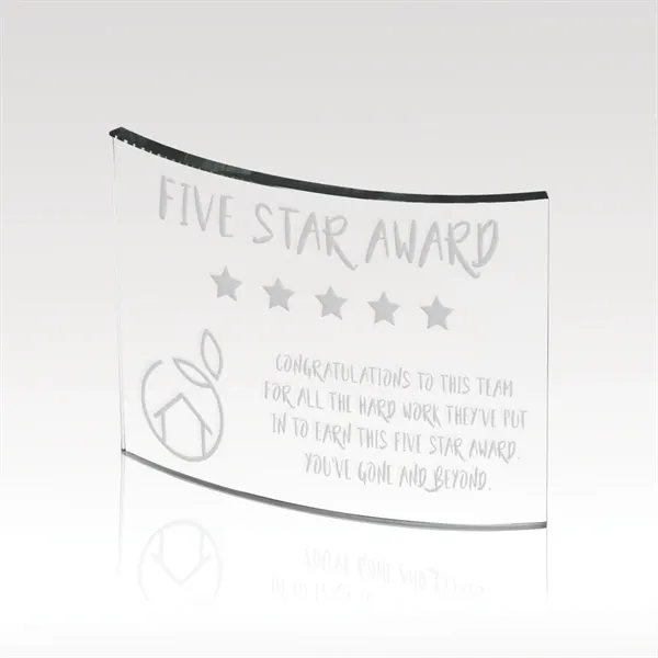 Glass award available in two sizes and customizable.... from ASI 93986 Visions/Awardcraft