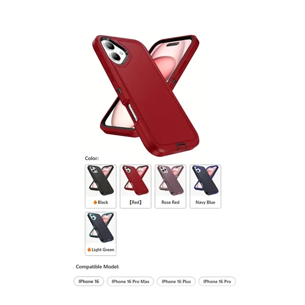 Kidder iBank® iPhone16 Shockproof Case... from ASI 79909 Promotek