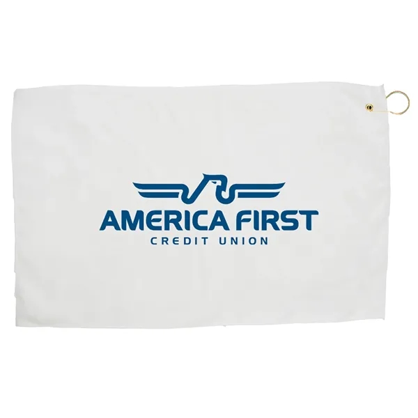 8" x 12" Screened imprint on our super soft microfiber golf... from ASI 38120 Ball Pro / Diversified Quality Kitchenware