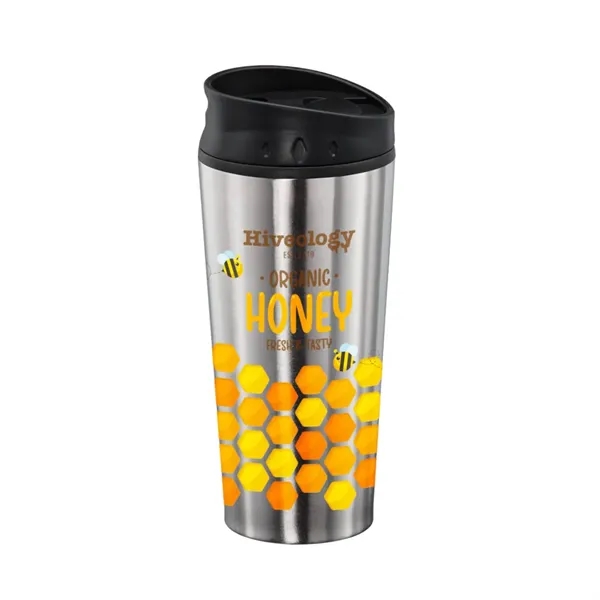 Double wall stainless steel tumbler with a colored plastic liner... from ASI 84592 St Regis Group