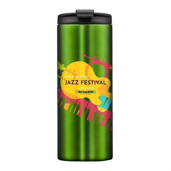 Sleek and slender stainless steel travel tumbler... from ASI 84592 St Regis Group