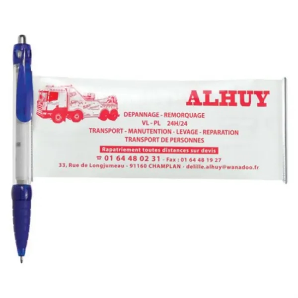 Combination ballpoint pen and pullout, full-color ad sheet.... from ASI 84592 St Regis Group