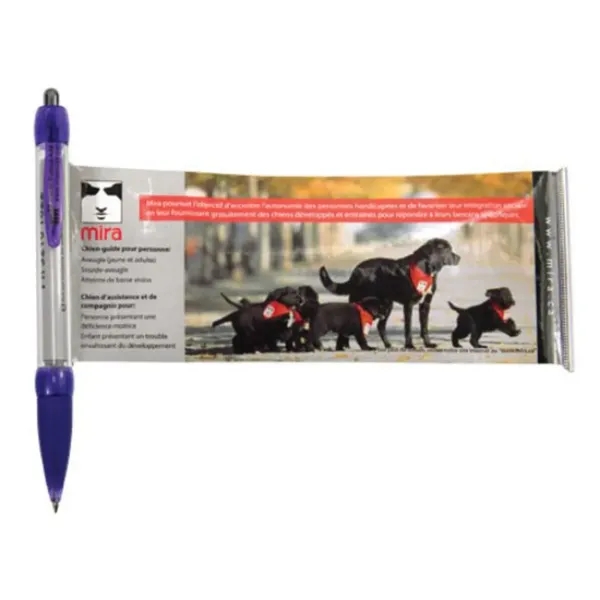 Combination ballpoint pen and pullout, full-color ad sheet.... from ASI 84592 St Regis Group
