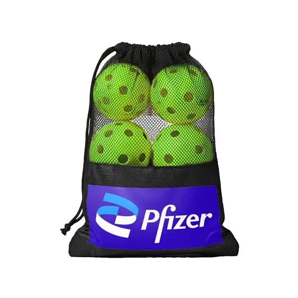 Pickleball 6 pack of green seamless pickleballs and carry bag... from ASI 30226 A J J Enterprises