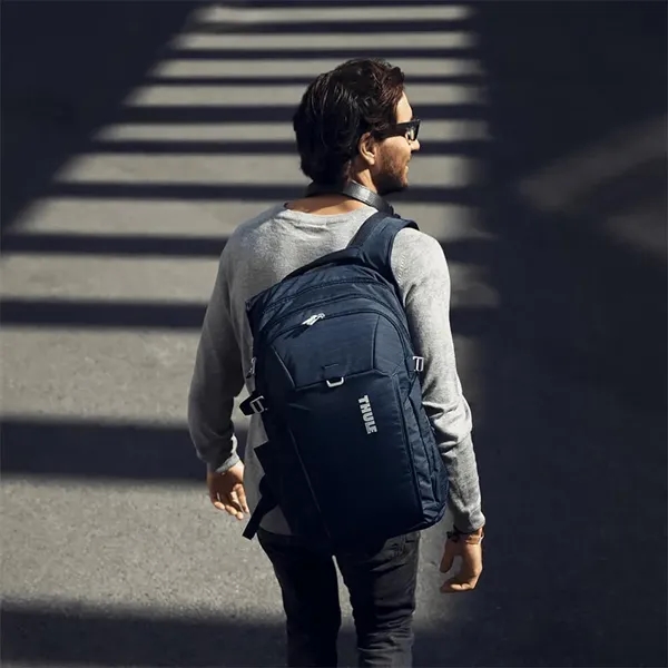 A contemporary and practical backpack with plenty of organization and storage... from ASI 61005 Hirsch Gift Inc