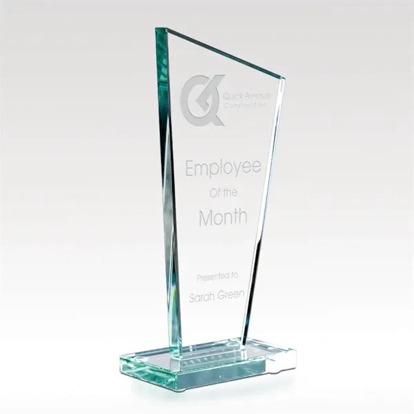 7 3/8" tall award made of premium jade glass.... from ASI 93986 Visions/Awardcraft / Visions Awards