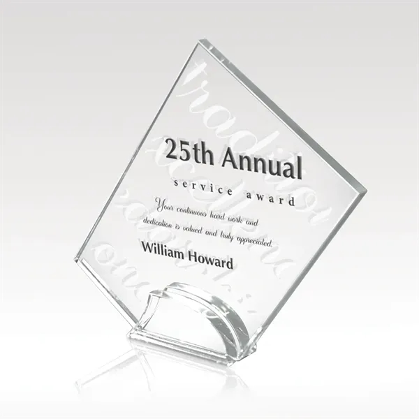 7 1/8" tall jade glass award with sand etched imprint.... from ASI 93986 Visions/Awardcraft / Visions Awards