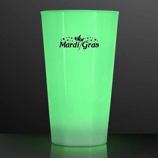 Blank or Imprinted. LED glow cup, 16 oz.... from ASI 34194 ALightPromos / Alight Promotional Products