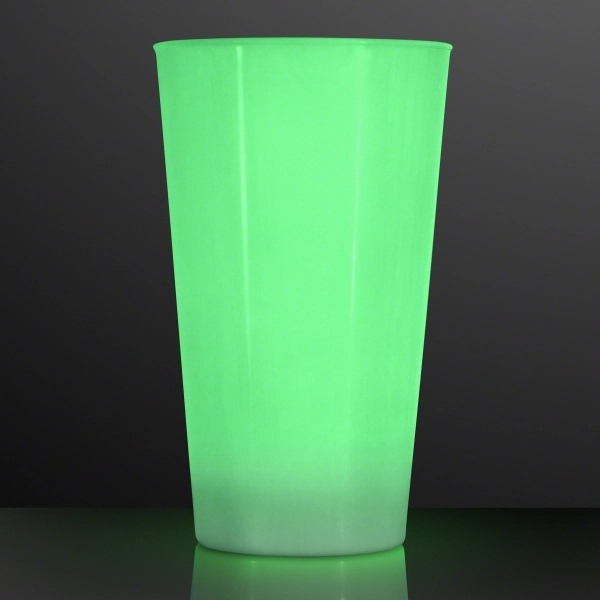 Blank or Imprinted. LED glow cup, 16 oz.... from ASI 34194 ALightPromos / Alight Promotional Products