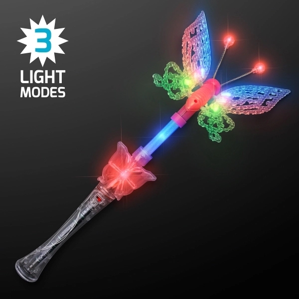 Blank or imprinted. Large musical blinking butterfly wand.... from ASI 34194 ALightPromos / Alight Promotional Products