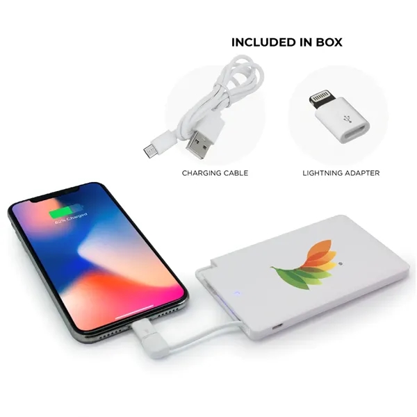 4000 mAh Portable Power Bank with a slim card shape which... from ASI 30112 ACE Products
