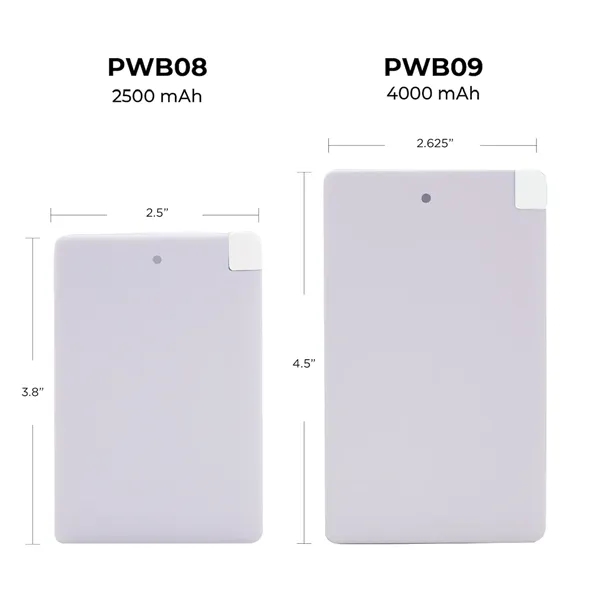 4000 mAh Portable Power Bank with a slim card shape which... from ASI 30112 ACE Products