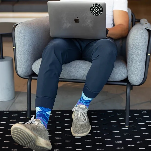 5 day turnaround. Complimentary mockups and design support. Made in USA.... from ASI 88072 Sock Club Enterprises LLC