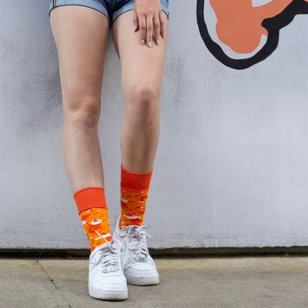 5 day turnaround. Complimentary mockups and design support. Made in USA.... from ASI 88072 Sock Club Enterprises LLC