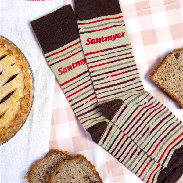 5 day turnaround. Complimentary mockups and design support. Made in USA.... from ASI 88072 Sock Club Enterprises LLC