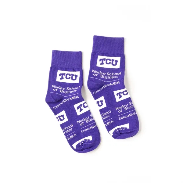 5 day turnaround. Complimentary mockups and design support. Made in USA.... from ASI 88072 Sock Club Enterprises LLC