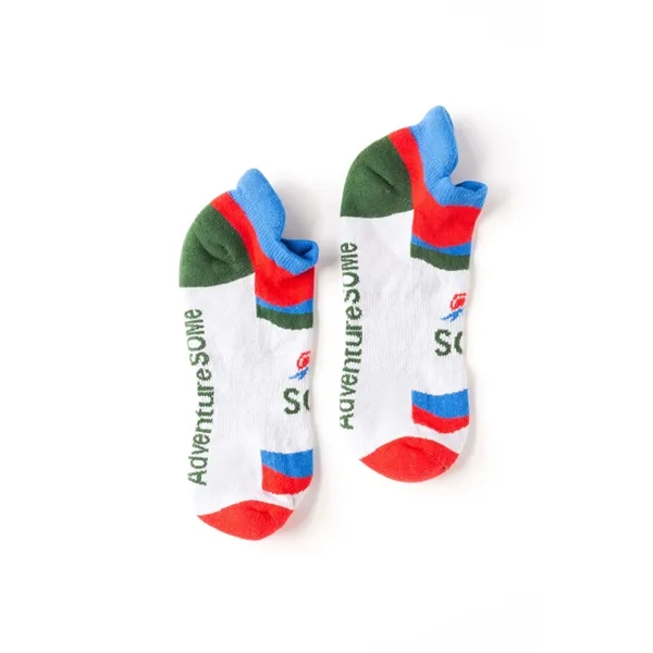 5 day turnaround. Complimentary mockups and design support. Made in USA.... from ASI 88072 Sock Club Enterprises LLC