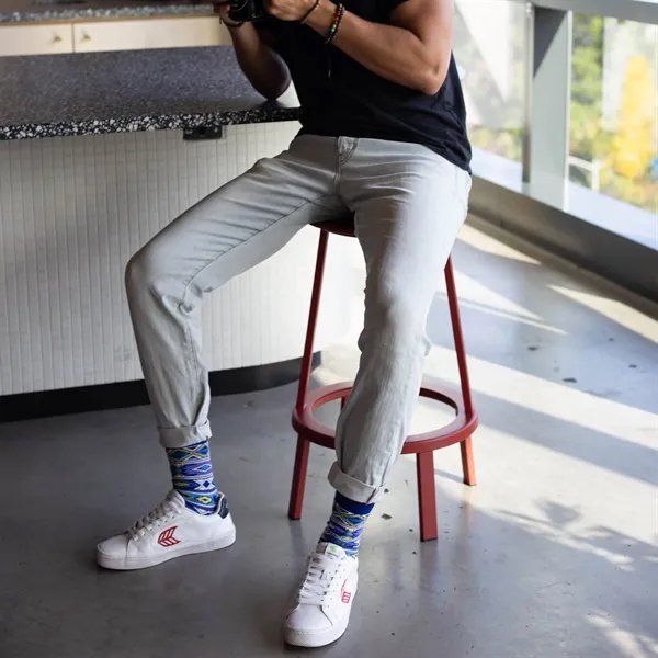 5 day turnaround. Complimentary mockups and design support. Made in USA.... from ASI 88072 Sock Club Enterprises LLC